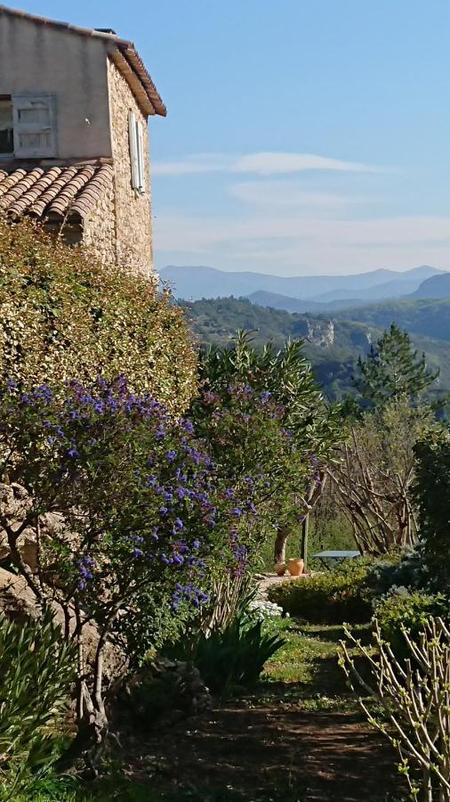 Gîte en Cévennes du sud, bergerie restaurée, 2 à 4 personnes, piscine, vue exceptionnelle, authenticité et confort Saint-Laurent-le-Minier Exterior foto