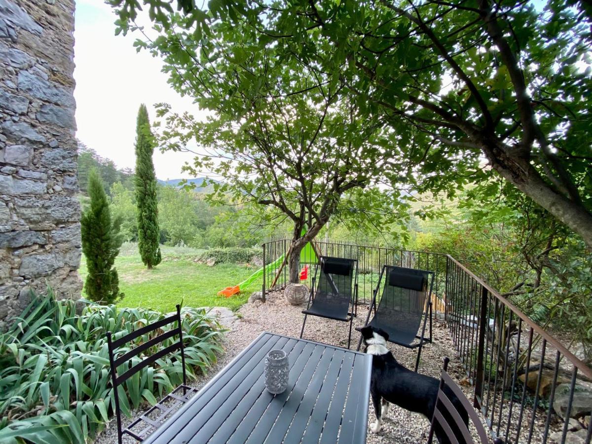 Gîte en Cévennes du sud, bergerie restaurée, 2 à 4 personnes, piscine, vue exceptionnelle, authenticité et confort Saint-Laurent-le-Minier Exterior foto